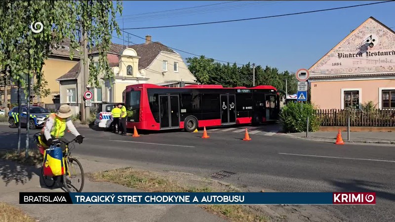 TRAGICKÝ STRET CHODKYNE A AUTOBUSU