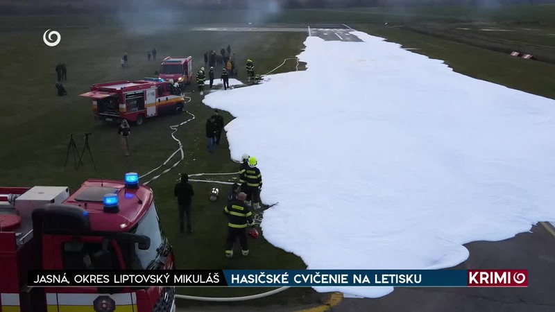 HASIČSKÉ CVIČENIE NA LETISKU