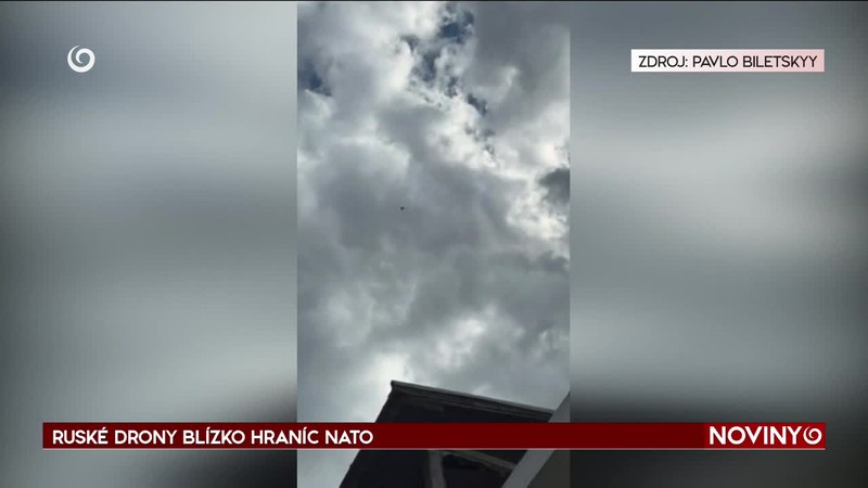 RUSKÉ DRONY BLÍZKO HRANÍC NATO