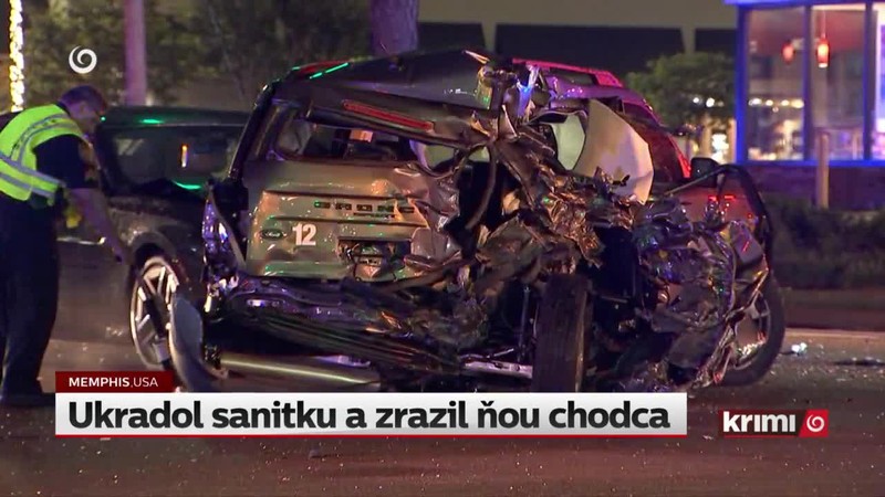 Ukradol sanitku a zrazil ňou chodca