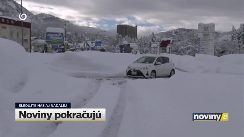 Snehom odrezaní Japonci