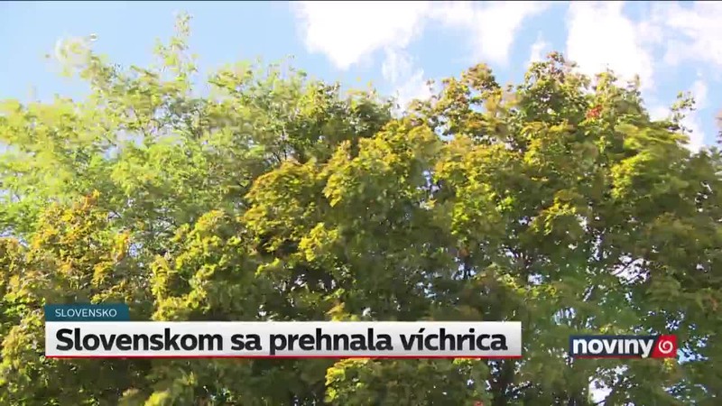 Slovenskom sa prehnala víchrica