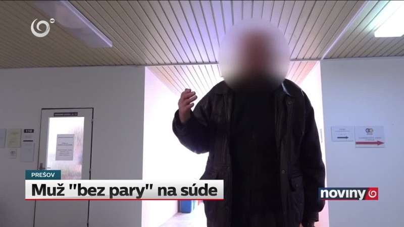 Muž "bez pary" na súde
