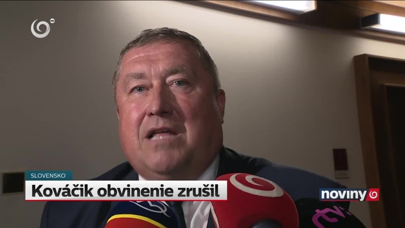 Kováčik obvinenie zrušil