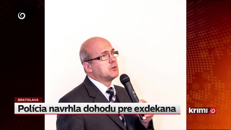 Polícia navrhla dohodu pre exdekana