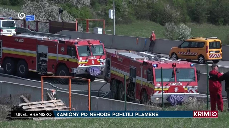 KAMIÓNY PO NEHODE POHLTILI PLAMENE