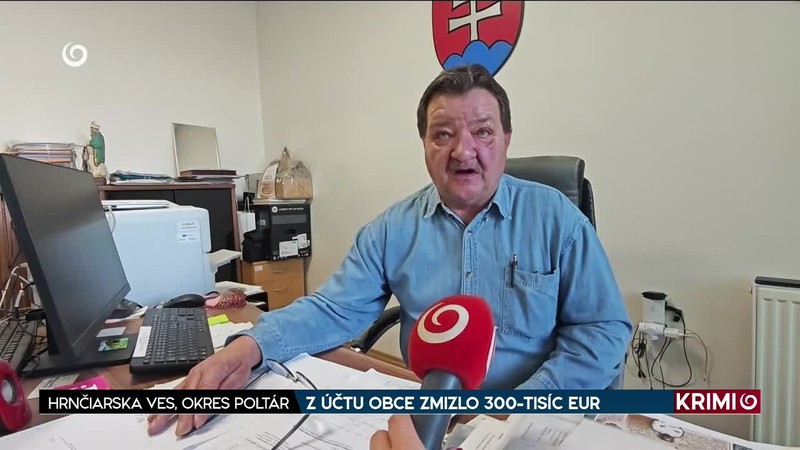 Z ÚČTU OBCE ZMIZLO 300-TISÍC EUR