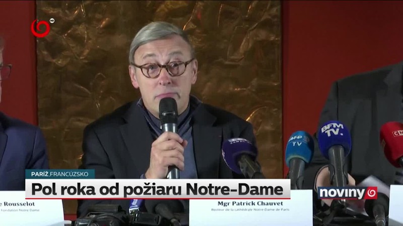 Pol roka od požiaru Notre-Dame