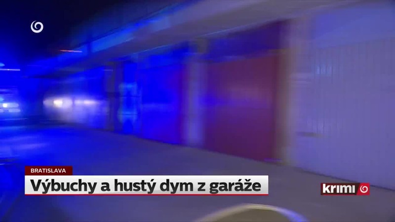 Výbuchy a hustý dym z garáže