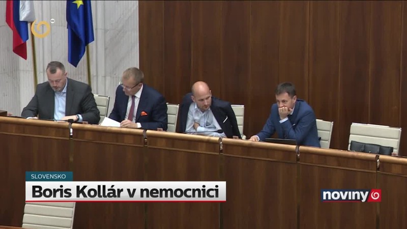 Boris Kollár v nemocnici