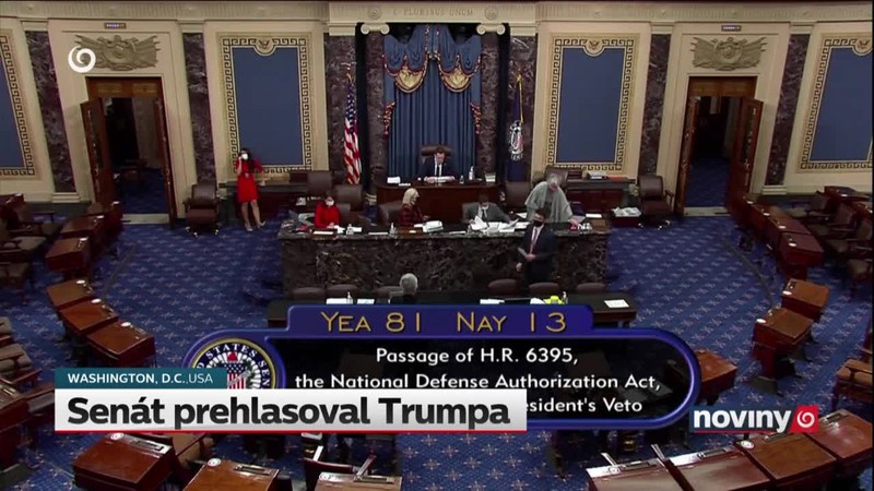 Senát prehlasoval Trumpa