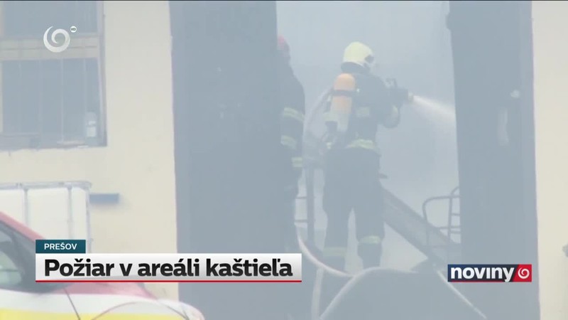 Požiar v areáli kaštieľa