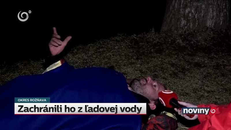 Zachránili ho z ľadovej vody