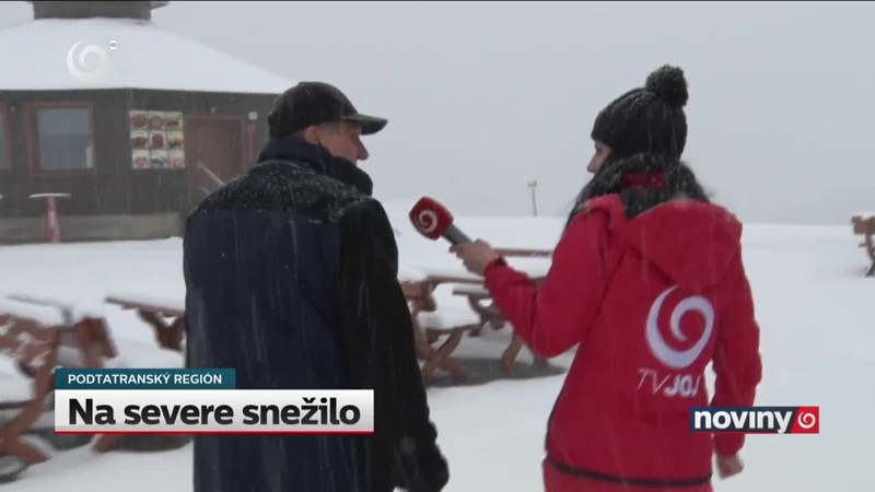 Na severe snežilo
