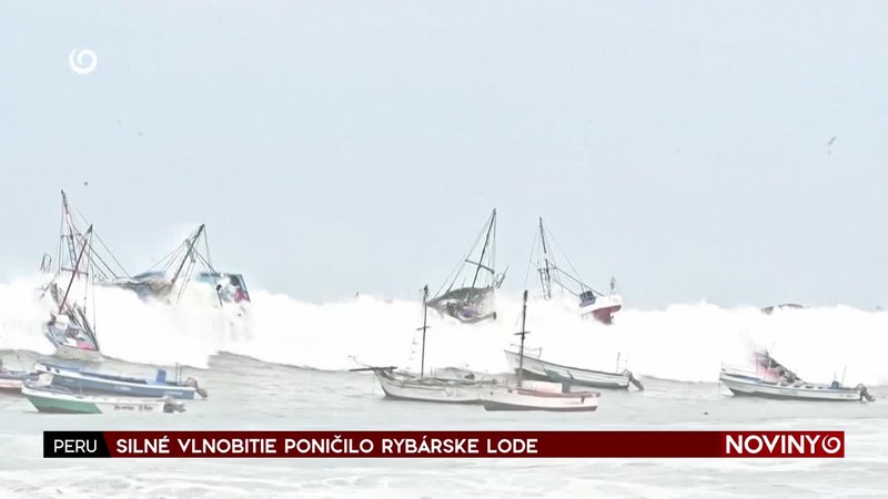 SILNÉ VLNOBITIE PONIČILO RYBÁRSKE LODE