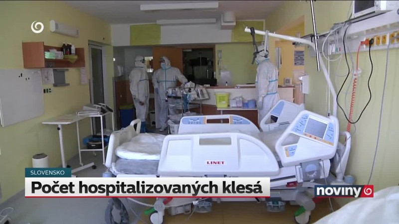 Počet hospitalizovaných klesá