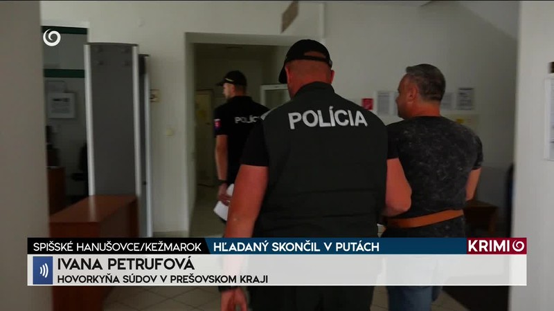 HĽADANÝ SKONČIL V PUTÁCH