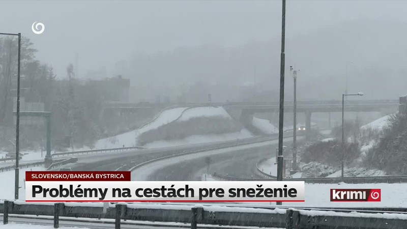 Problémy na cestách pre sneženie