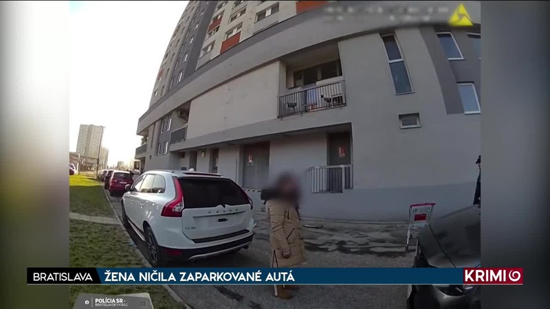 ŽENA NIČILA ZAPARKOVANÉ AUTÁ