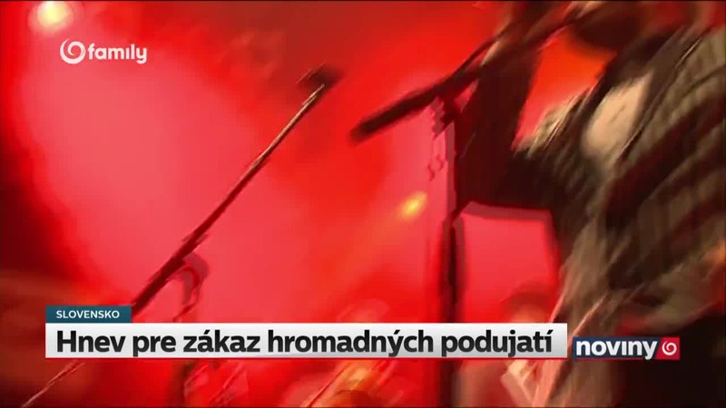 Hnev pre zákaz hromadných podujatí