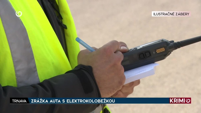 ZRÁŽKA AUTA S ELEKTROKOLOBEŽKOU
