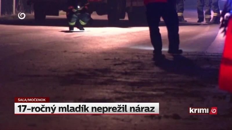 17-ročný mladík neprežil náraz
