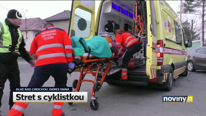 Stret s cyklistkou