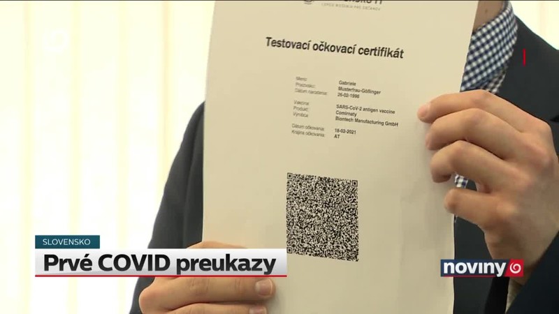 Prvé COVID preukazy