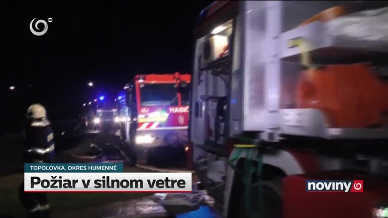 Požiar v silnom vetre