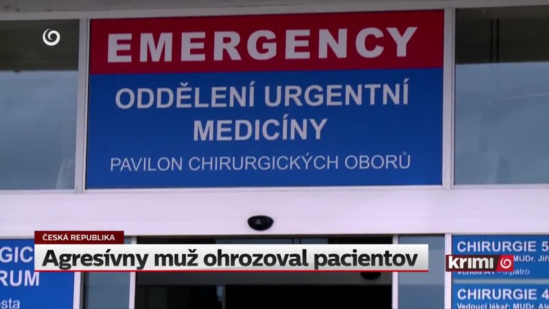 Agresívny muž ohrozoval pacientov