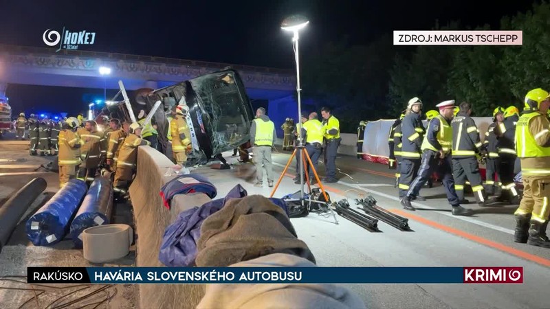 HAVÁRIA SLOVENSKÉHO AUTOBUSU