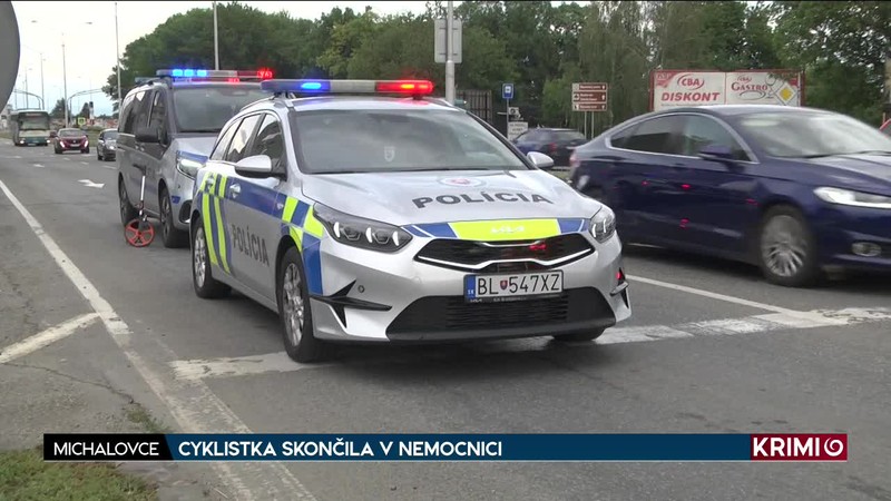 CYKLISTKA SKONČILA V NEMOCNICI