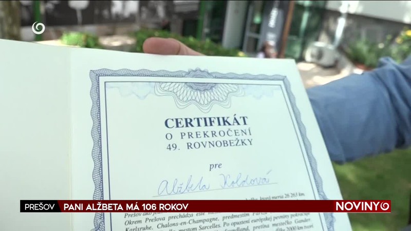 PANI ALŽBETA MÁ 106 ROKOV