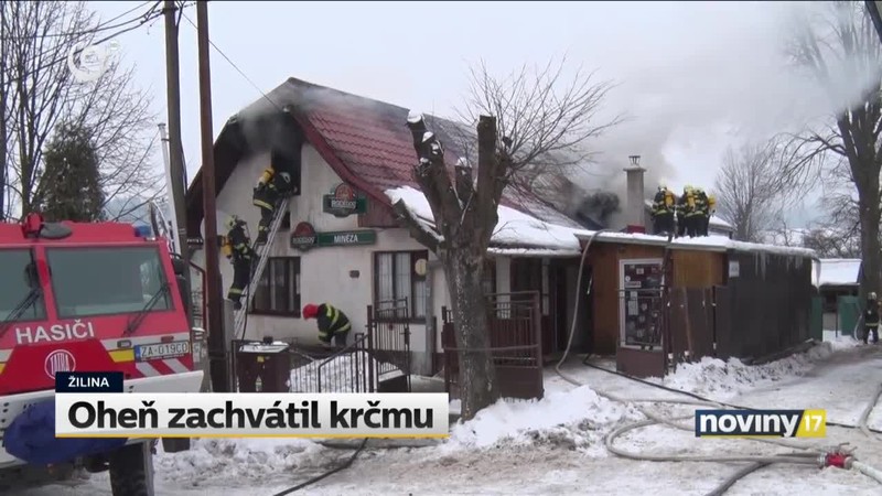 Oheň zachvátil krčmu