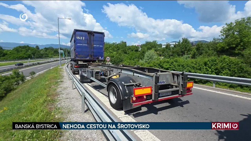 NEHODA CESTOU NA ŠROTOVISKO