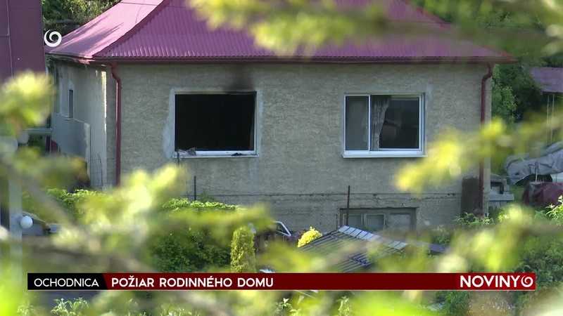 POŽIAR RODINNÉHO DOMU