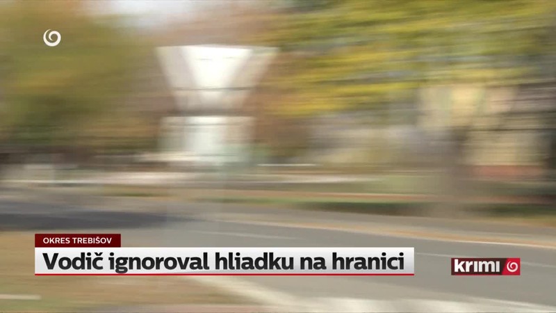 Vodič ignoroval hliadku na hranici