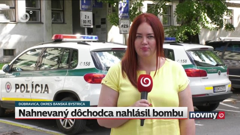 Nahnevaný dôchodca nahlásil bombu