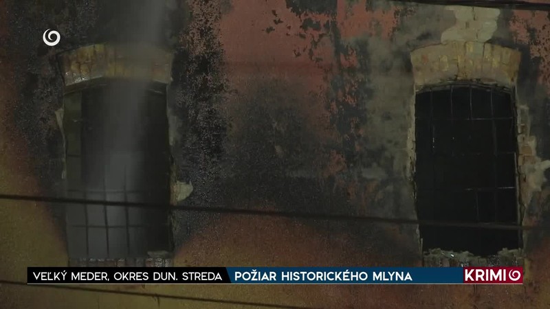 POŽIAR HISTORICKÉHO MLYNA