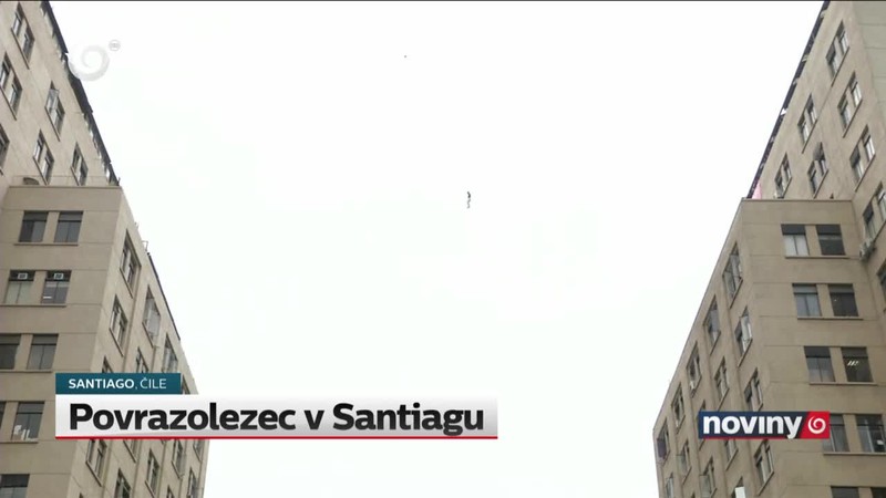 Povrazolezec v Santiagu