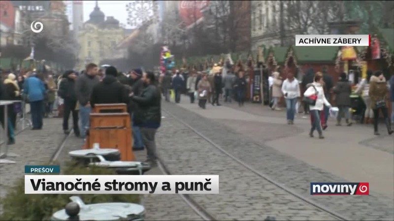 Vianočné stromy a punč