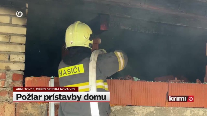 Požiar prístavby domu