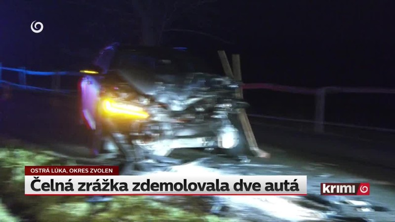 Čelná zrážka zdemolovala dve autá