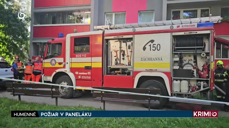 POŽIAR V PANELÁKU