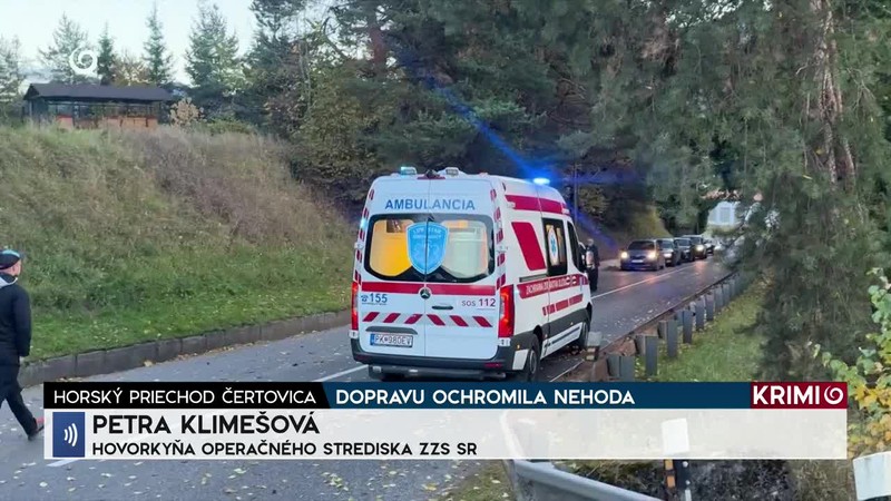 DOPRAVU OCHROMILA NEHODA