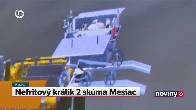 Nefritový králik 2 skúma Mesiac