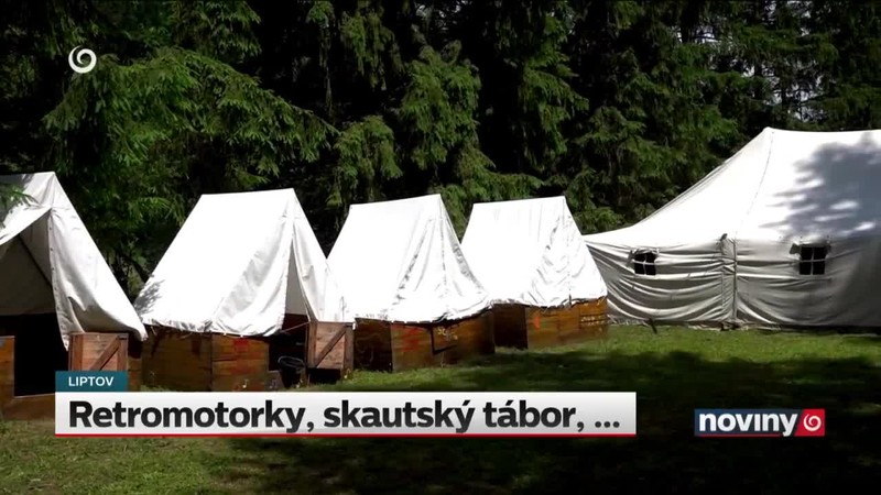 Retromotorky, skautský tábor, ...