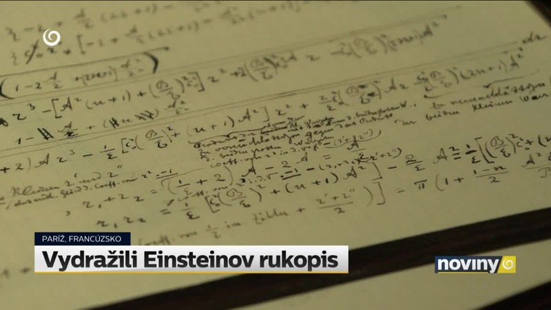 Vydražili Einsteinov rukopis