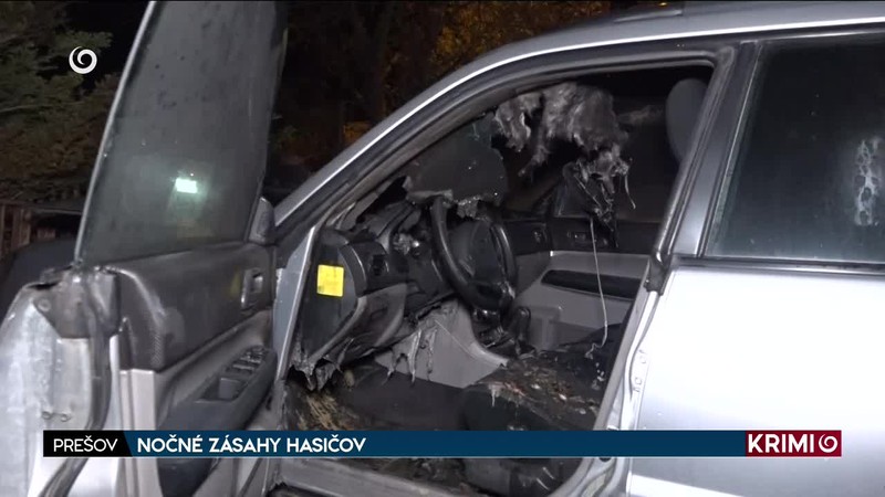 NOČNÉ ZÁSAHY HASIČOV