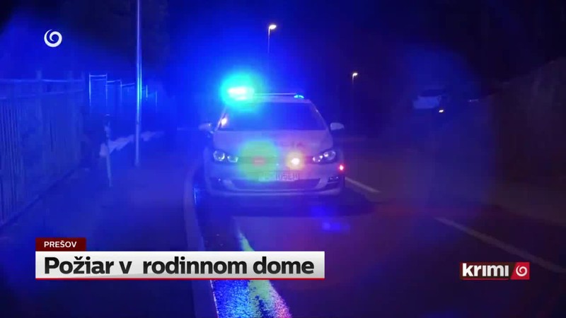 Požiar v  rodinnom dome